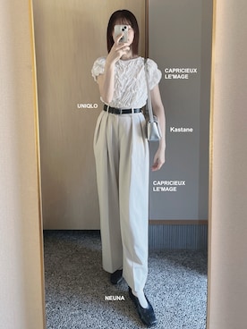 「アイテム（水着/着物・浴衣）」を使った、𝘬𝘺さん（レディース・163cm）の秋コーディネート