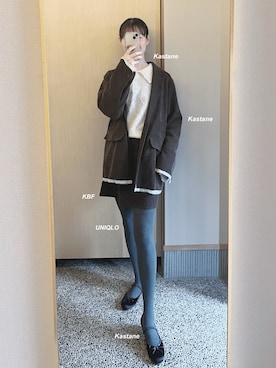 𝘬𝘺さん（レディース・163cm）の冬コーディネート