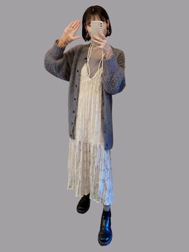 「dictionary（ディクショナリー）のアイテム（アクセサリー）」を使った、𝘬𝘺さん（レディース・163cm）の冬コーディネート