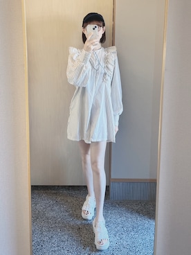 「アイテム（水着/着物・浴衣）」を使った、𝘬𝘺さん（レディース・163cm）の秋コーディネート