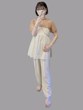 𝘬𝘺さん（レディース・163cm）の夏コーディネート