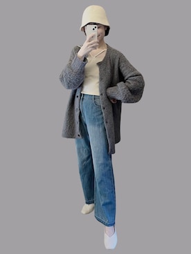 「韓国コーデ」｜「アイテム（パンプス）」を使った、𝘬𝘺さん（レディース・163cm）の春コーディネート