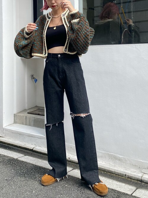 Who S Who Gallery 京都寺町店ヒナさんのデニムパンツを使ったコーディネート Zozotown