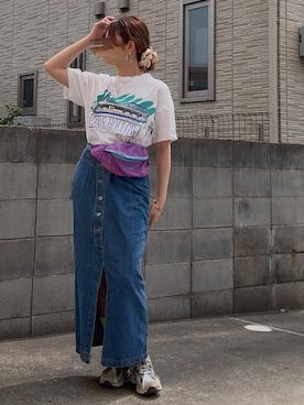 「Reebok(リーボック)のアイテム」を使った、Maya☺︎さん(レディース・153cm)の春コーディネート