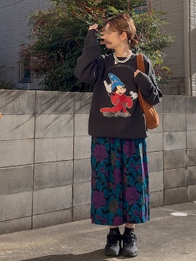 「アイテム（スウェット）」を使った、Maya☺︎さん（レディース・153cm）の秋コーディネート