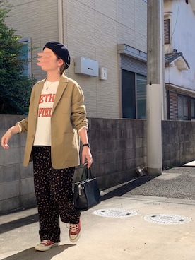 「CONVERSE（コンバース）のCONVERSE ALL STAR 100COLORS OX（スニーカー）」を使った、Maya☺︎さん（レディース・154cm）の秋コーディネート