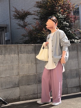 「アイテム（カチューシャ）」を使った、Maya☺︎さん（レディース・154cm）の春コーディネート