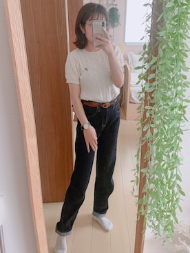 「TIMEX（タイメックス）のアイテム」を使った、umi**さん（レディース・155cm）の夏コーディネート