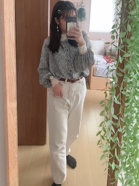 「シースルー」｜「アイテム（アナログ腕時計）」を使った、umi**さん（レディース・155cm）の秋コーディネート