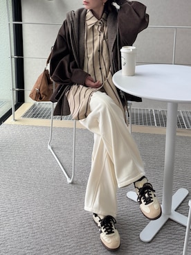 「DFFUR.（ディフル）のアイテム」を使った、MISATO さん（レディース・161cm）の冬コーディネート