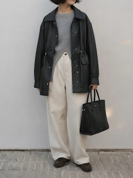 「AIC.（エーアイシー）のアイテム」を使った、MISATO さん（レディース・161cm）の冬コーディネート