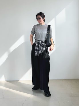 「select MOCA（セレクトモカ）のアイテム」を使った、MISATO さん（レディース・161cm）の春コーディネート