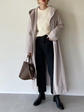 「ROYAL PARTY（ロイヤルパーティー）のアイテム（その他アウター）」を使った、MISATO さん（レディース・161cm）の秋コーディネート