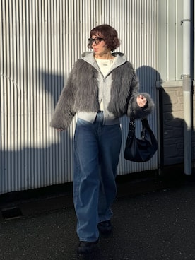 「アイテム（ファッション雑貨）」を使った、MISATO さん（レディース・161cm）の秋コーディネート