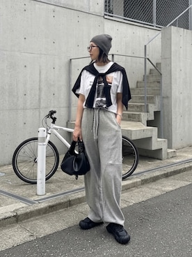 「Marient（マリエント）のアイテム」を使った、MISATO さん（レディース・161cm）の夏コーディネート