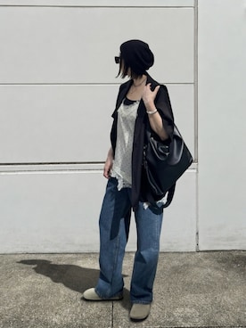 「LIAN（リアン）のアイテム」を使った、MISATO さん（レディース・161cm）の夏コーディネート