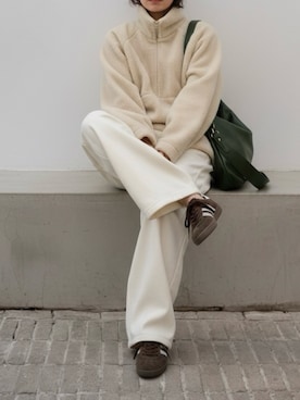 「lit（リット）のアイテム」を使った、MISATO さん（レディース・161cm）の冬コーディネート