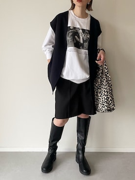 「mystic（ミスティック）のアイテム（スウェット）」を使った、MISATO さん（レディース・161cm）の春コーディネート
