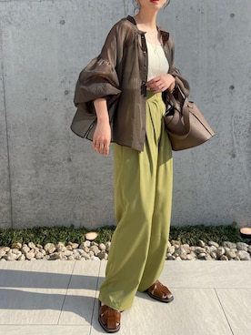 「select MOCA by misato（セレクトモカバイミサト）のアイテム」を使った、MISATO さん（レディース・161cm）の夏コーディネート