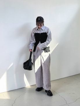 「feepur（フェピュール）のアイテム」を使った、MISATO さん（レディース・161cm）の春コーディネート