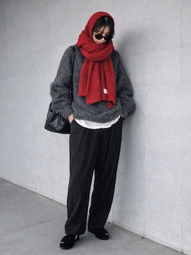 「hellam（へラム）のアイテム」を使った、MISATO さん（レディース・161cm）の冬コーディネート