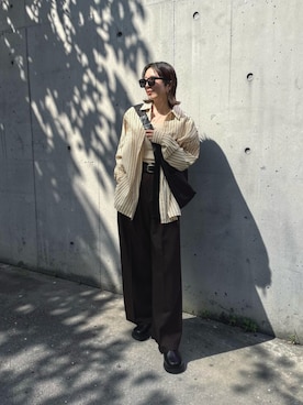 「un/neu（アンノイ）のアイテム」を使った、MISATO さん（レディース・161cm）の春コーディネート