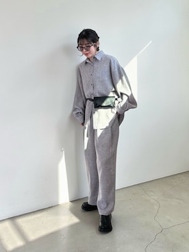 「Aunt Marie's（アントマリーズ）のアイテム」を使った、MISATO さん（レディース・161cm）の春コーディネート