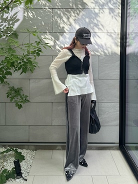 「アイテム（パンプス）」を使った、MISATO さん（レディース・161cm）の秋コーディネート