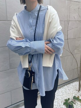 「RETRO GIRL（レトロガール）のアイテム」を使った、MISATO さん（レディース・161cm）の冬コーディネート