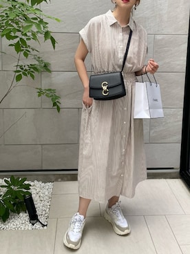 「AKIII CLASSIC（アキクラシック）のアイテム」を使った、MISATO さん（レディース・161cm）の春コーディネート