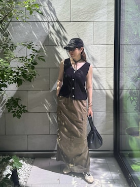 「select MOCA（セレクトモカ）のアイテム」を使った、MISATO さん（骨格ウェーブ・レディース・161cm）の夏コーディネート