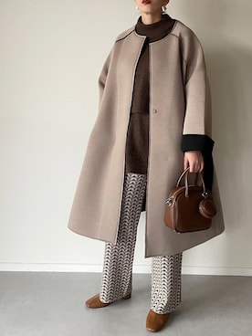「ap retro（アプレトロ）のアイテム（ジャケット/アウター）」を使った、MISATO さん（レディース・161cm）の秋コーディネート