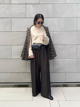 「CIAOPANIC TYPY（チャオパニックティピー）のアイテム（バッグ）」を使った、MISATO さん（レディース・161cm）の春コーディネート