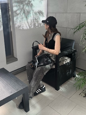 「アイテム（Tシャツ/カットソー）」を使った、MISATO さん（レディース・161cm）の夏コーディネート