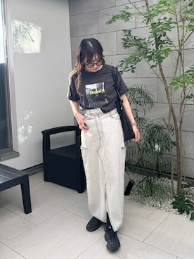 「アイテム（スカート）」を使った、MISATO さん（レディース・161cm）の夏コーディネート