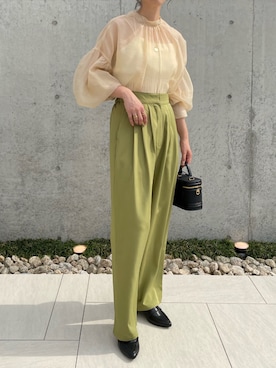 「select MOCA by misato（セレクトモカバイミサト）のアイテム」を使った、MISATO さん（レディース・161cm）の夏コーディネート