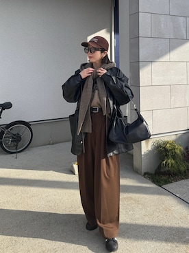 「AIC.（エーアイシー）のアイテム」を使った、MISATO さん（レディース・161cm）の冬コーディネート