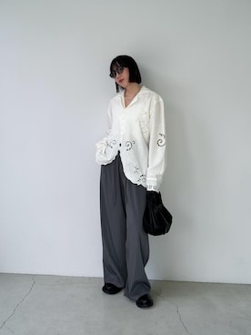 「anuke（アンヌーク）のアイテム」を使った、MISATO さん（レディース・161cm）の春コーディネート