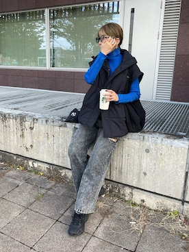 「feepur（フェピュール）のアイテム（パンツ）」を使った、MISATO さん（レディース・161cm）の秋コーディネート