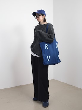 「hellam（へラム）のアイテム」を使った、MISATO さん（レディース・161cm）の冬コーディネート