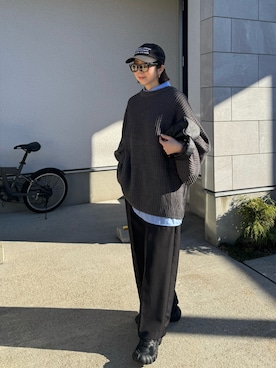 「select MOCA by son（セレクトモカバイソン）のアイテム」を使った、MISATO さん（レディース・161cm）の冬コーディネート