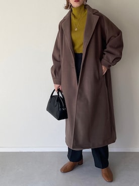 「frames RAY CASSIN（フレームスレイカズン）のアイテム（ジャケット/アウター）」を使った、MISATO さん（レディース・161cm）の秋コーディネート