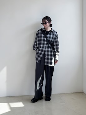 「NUEF （ヌエフ）のアイテム」を使った、MISATO さん（レディース・161cm）の春コーディネート