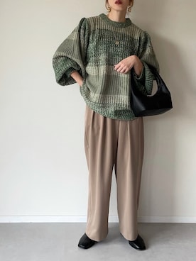 「amini（アミニ）のアイテム」を使った、MISATO さん（レディース・161cm）の冬コーディネート