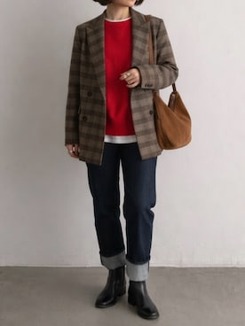 「LIAN（リアン）のアイテム」を使った、MISATO さん（レディース・161cm）の冬コーディネート