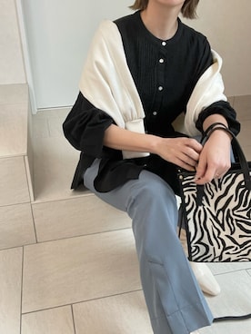 「GUSCIO（グッシオ）のアイテム」を使った、MISATO さん（レディース・161cm）の冬コーディネート