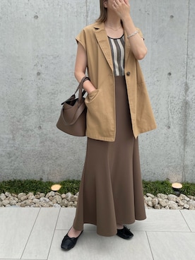 ジャケットベストスカート 中古制服】大阪府 泉北高等学校 女子制服 4点（ニットベスト