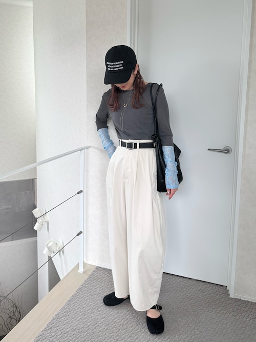 セール】2WAYスイッチレースカフシアーロングスリーブT（Tシャツ