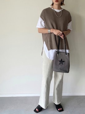 「CONVERSE TOKYO（コンバーストウキョウ）のアイテム」を使った、MISATO さん（レディース・161cm）の夏コーディネート