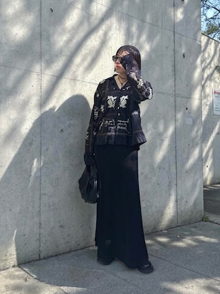 「feepur（フェピュール）の【6サイズ展開】バックベルトサボ（その他シューズ）」を使った、MISATO さん（レディース・161cm）の夏コーディネート